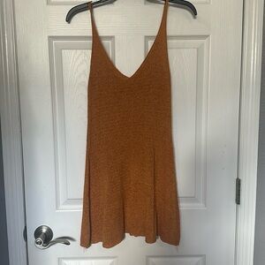knit mini dress / swim cover up